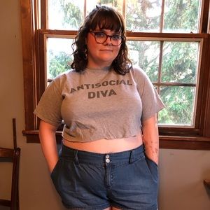 Antisocial Diva Crop Top
